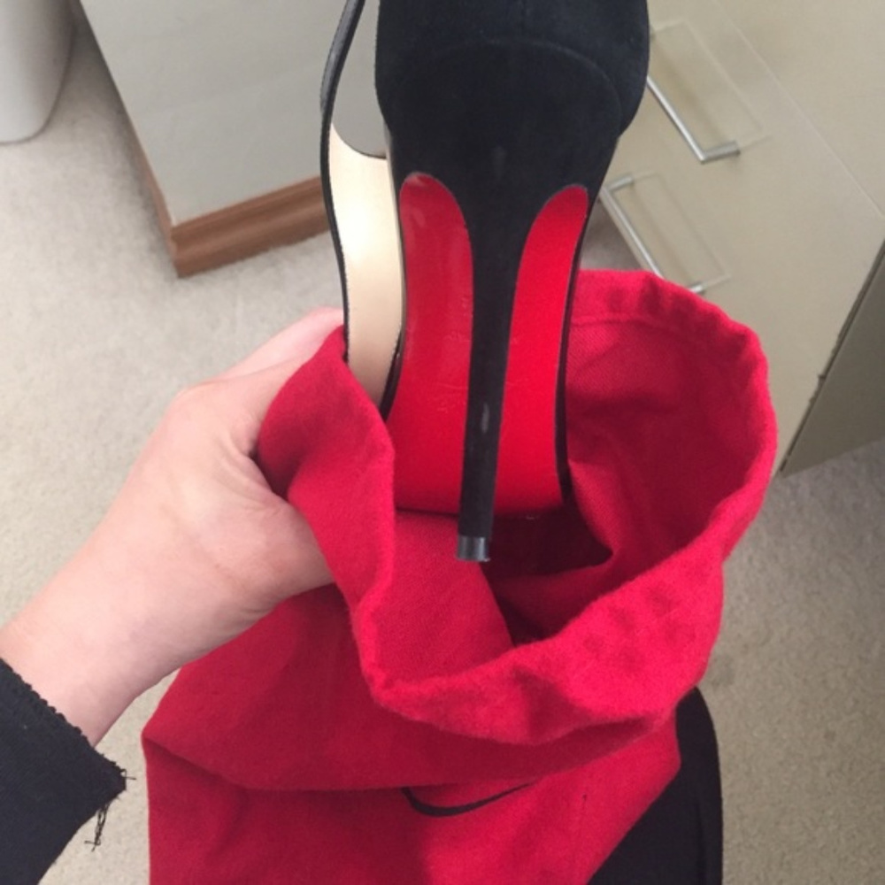 Athena Alta 100 Suede Patent Combination Sandals - Picture 7 of 12